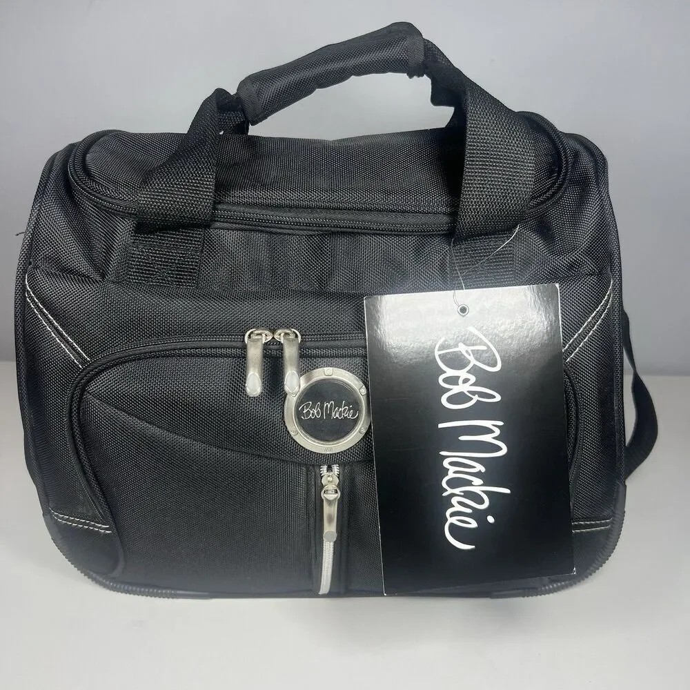 Bob Mackie Black Carry On Bag Vintage New With Tags